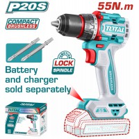 TOTAL ΕΠΑΓΓ. ΔΡΑΠΑΝΟΚΑΤΣΑΒΙΔΟ ΜΠΑΤ. Li-ion 20V / 55Nm BL Motor ΧΩΡΙΣ ΜΠΑΤ & ΦΟΡΤΙΣΤΗ (TDLI205581)