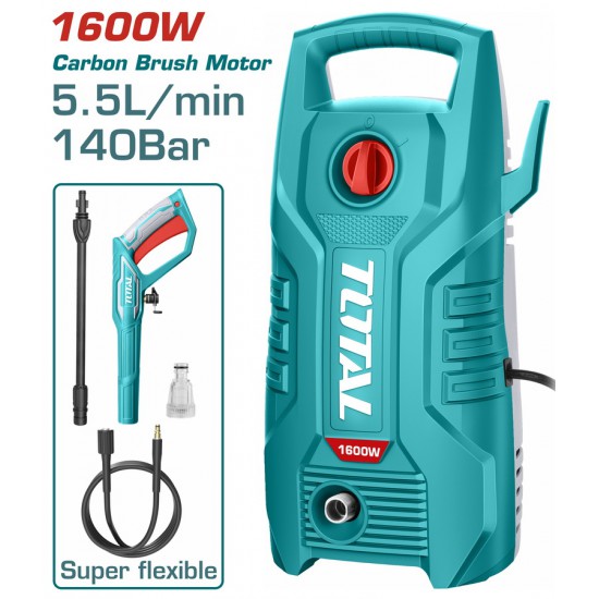 TOTAL ΠΛΥΣΤΙΚΟ ΝΕΡΟΥ 1.600W / 140 Bar / Brush motor (TGT11336)