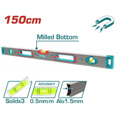 TOTAL ΕΠΑΓΓ. ΑΛΦΑΔΙ ΑΛΟΥΜΙΝΙΟΥ ΜΑΓΝΗΤΙΚΟ 150cm (TMT215028M)