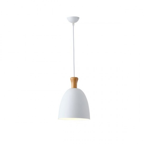 ΦΩΤΙΣΤΙΚΟ ΚΡΕΜΑΣΤΟ ΜΕΤΑΛΛΟ 1XΕ27 Max15w 230X230mm ΛΕΥΚΟ ARTE ILLUMINA SIMPLO