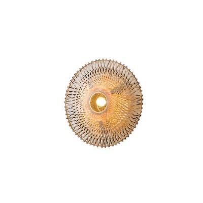 ΑΠΛΙΚΑ ΤΟΙΧΟΥ ΒΑΜΒΟΟ 1XE27 Max15w 400X140mm ΚΑΦΕ-ΜΑΥΡΟ ARTE ILLUMINA VENTO