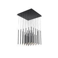 ΦΩΤΙΣΤΙΚΟ ΚΡΕΜΑΣΤΟ ΑΛΟΥΜΙΝΙΟ LED 72W 3000K 7200Lm 800X1500mm ΜΑΥΡΟ ARTE ILLUMINA CASCADE