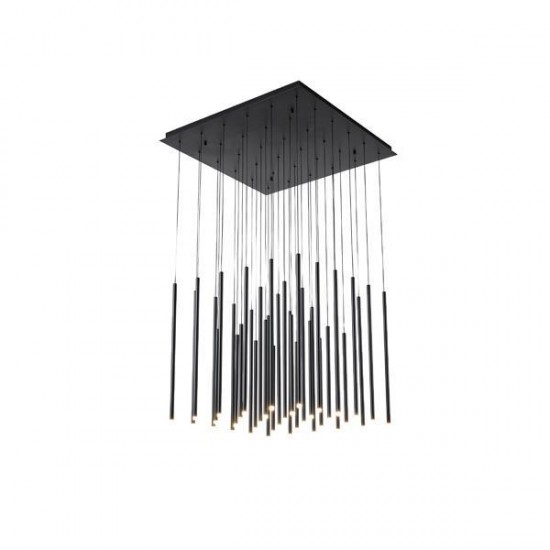 ΦΩΤΙΣΤΙΚΟ ΚΡΕΜΑΣΤΟ ΑΛΟΥΜΙΝΙΟ LED 72W 3000K 7200Lm 800X1500mm ΜΑΥΡΟ ARTE ILLUMINA CASCADE