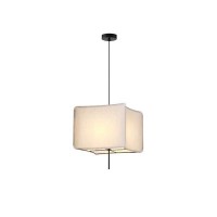 ΦΩΤΙΣΤΙΚΟ ΚΡΕΜΑΣΤΟ ΥΦΑΣΜΑ 1XΕ27 ΜΑΧ 40W 480ΧH900mm ΜΠΕΖ ARTE ILLUMINA TOSCANY