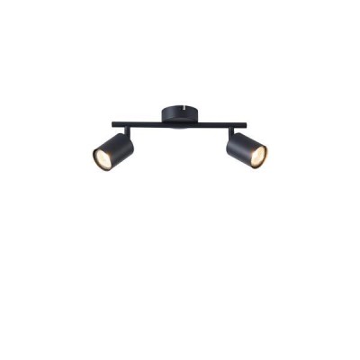 ΣΠΟΤ ΜΕΤΑΛΛΙΚΟ ΔΙΦΩΤΟ 2XGU10 Max 7W 300X80X155mm ΜΑΥΡΟ ARTE ILLUMINA OLYMP
