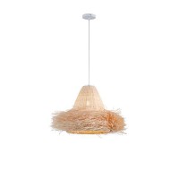 ΦΩΤΙΣΤΙΚΟ ΚΡΕΜΑΣΤΟ BAMBOO 1XE27 Max15w Φ560mm ARTE ILLUMINA SISAL