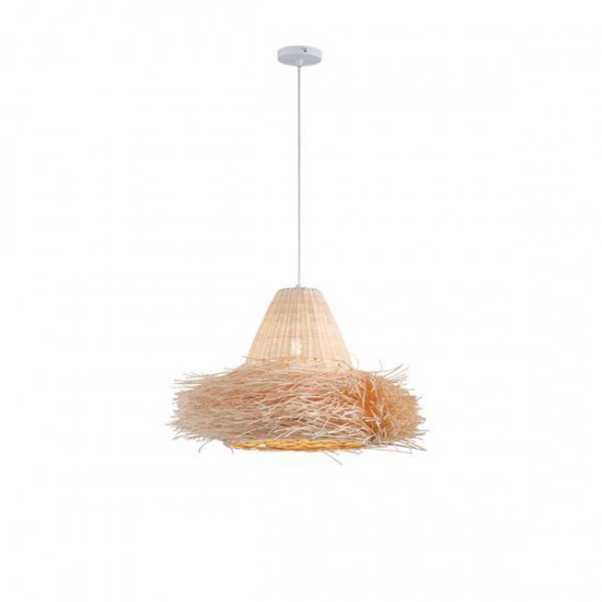 ΦΩΤΙΣΤΙΚΟ ΚΡΕΜΑΣΤΟ BAMBOO 1XE27 Max15w Φ560mm ARTE ILLUMINA SISAL