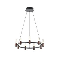 ΦΩΤΙΣΤΙΚΟ ΚΡΕΜΑΣΤΟ ΑΛΟΥΜΙΝΙΟ LED 43W 3000K 4300Lm Φ630XΗ1500mm ΜΑΥΡΟ-ΚΑΦΕ  ARTE ILLUMINA VELAS