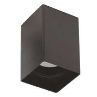 ΦΩΤΙΣΤΙΚΟ ΟΡΟΦΗΣ ΠΛΑΣΤΙΚΟ ΤΕΤΡΑΓΩΝΟ 1XGU10 MAX 8W 80X80X125 ΜΑΥΡΟ ARTE ILLUMINA BOXI