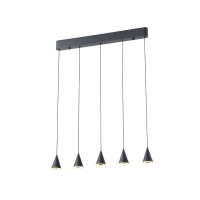 ΦΩΤΙΣΤΙΚΟ ΚΡΕΜΑΣΤΟ LED 25W 1500Lm 3000K 680X1200mm ΜΑΥΡΟ ARTE ILLUMINA CAMPANELLE