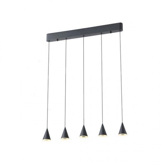 ΦΩΤΙΣΤΙΚΟ ΚΡΕΜΑΣΤΟ LED 25W 1500Lm 3000K 680X1200mm ΜΑΥΡΟ ARTE ILLUMINA CAMPANELLE