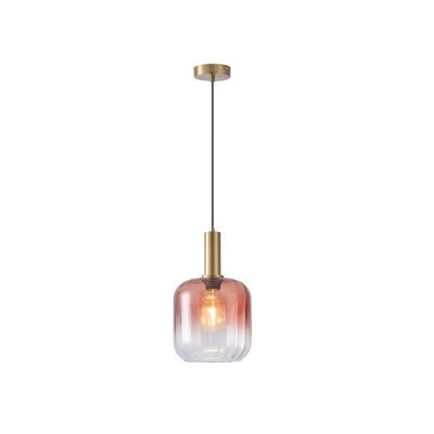ΦΩΤΙΣΤΙΚΟ ΚΡΕΜΑΣΤΟ ΑΝΑΓΛΥΦΟ ΓΥΑΛΙ 1XΕ27 15W 200X210mmX160cm  ΜΕΛΙ ARTE ILLUMINA OMBRE