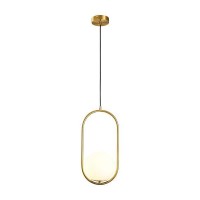 ΦΩΤΙΣΤΙΚΟ ΚΡΕΜΑΣΤΟ ΓΥΑΛΙ ΜΟΝΟΦΩΤΟ 1XE27 Φ20*H40CM ΧΡΥΣΟ ARTE ILLUMINA