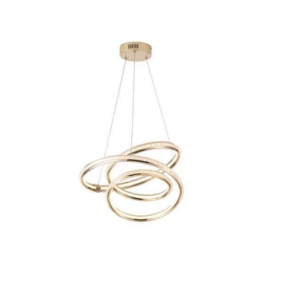 ΦΩΤΙΣΤΙΚΟ ΚΡΕΜΑΣΤΟ ΑΛΟΥΜΙΝΙO LED 38W 3000Κ 500x1200mm  ΧΡΥΣΟ ARTE ILLUMINA ORION