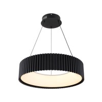 ΦΩΤΙΣΤΙΚΟ ΚΡΕΜΑΣΤΟ ΜΕΤΑΛΛΟ LED 30W 3000K 2262Lm  ΜΑΥΡΟ Φ460mm ARTE ILLUMINA HALLO