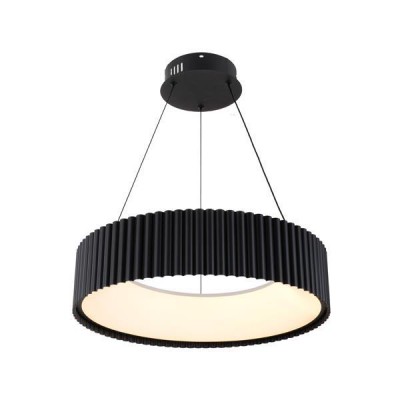 ΦΩΤΙΣΤΙΚΟ ΚΡΕΜΑΣΤΟ ΜΕΤΑΛΛΟ LED 30W 3000K 2262Lm  ΜΑΥΡΟ Φ460mm ARTE ILLUMINA HALLO