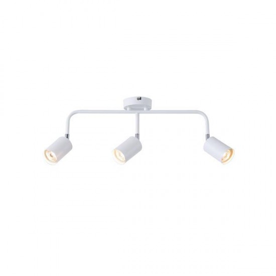 ΣΠΟΤ ΜΕΤΑΛΛΙΚΟ 3ΦΩΤΟ 3XGU10 Max 7W 500X90X230mm ΛΕΥΚΟ ARTE ILLUMINA OLYMP
