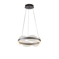ΦΩΤΙΣΤΙΚΟ ΚΡΕΜΑΣΤΟ ΑΚΡΥΛΙΚΟ ΣΤΡΟΓΓΥΛΟ LED 48W Φ450mm 3000K 4320Lm ΑΣΗΜΙ ARTE ILLUMINA TORINO
