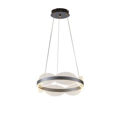 ΦΩΤΙΣΤΙΚΟ ΚΡΕΜΑΣΤΟ ΑΚΡΥΛΙΚΟ ΣΤΡΟΓΓΥΛΟ LED 48W Φ450mm 3000K 4320Lm ΑΣΗΜΙ ARTE ILLUMINA TORINO