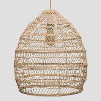 ΦΩΤΙΣΤΙΚΟ ΚΡΕΜΑΣΤΟ ΜΟΝΟΦΩΤΟ Ε27 Φ45x50 RATTAN (ΨΑΘΙΝΟ) ARTE ILLUMINA