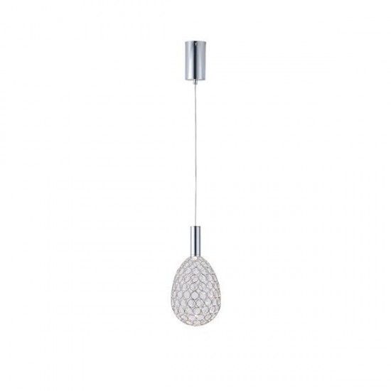 ΦΩΤΙΣΤΙΚΟ ΜΕΤΑΛΛΟ ΜΟΝΟΦΩΤΟ ΟΒΑΛ LED 6,3W 3000K 648Lm Φ140x1400mm ΑΣΗΜΙ ARTE ILLUMINA PERFORATO