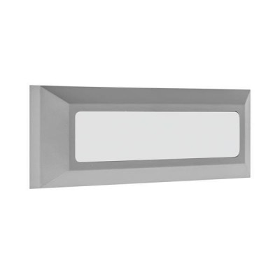 ΦΩΤΙΣΤΙΚΟ ΤΟΙΧΟΥ SLIM LED 4W IP65 230V 3CCT 230X80mm ΓΚΡΙ PRO ARTE ILLUMINA