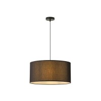 ΦΩΤΙΣΤΙΚΟ ΚΡΕΜΑΣΤΟ ΥΦΑΣΜΑ 1XΕ27 MAX 40W Φ530Χ260mm  ΜΑΥΡΟ ARTE ILLUMINA SOHO