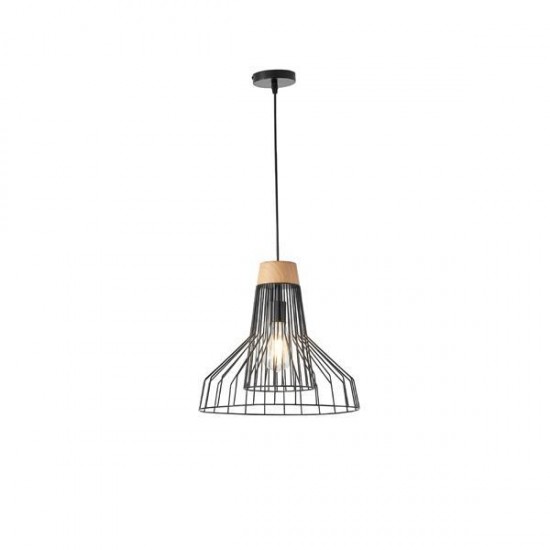 ΦΩΤΙΣΤΙΚΟ ΚΡΕΜΑΣΤΟ ΜΕΤΑΛΛΟ 1XE27  MAX 40W 360X360X1380mm ΜΑΥΡΟ ARTE ILLUMINA TASSEL