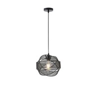ΦΩΤΙΣΤΙΚΟ ΚΡΕΜΑΣΤΟ ΜΕΤΑΛΛΟ 1XE27  MAX 40W 450X450X1340mm ΜΑΥΡΟ ARTE ILLUMINA OGGI