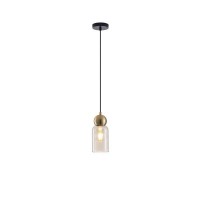 ΦΩΤΙΣΤΙΚΟ ΚΡΕΜΑΣΤΟ ΓΥΑΛΙ ΜΟΝΟΦΩΤΟ 1XE27 MAX 15W100x1270mm ΜΑΥΡΟ ARTE ILLUMINA AURELIA