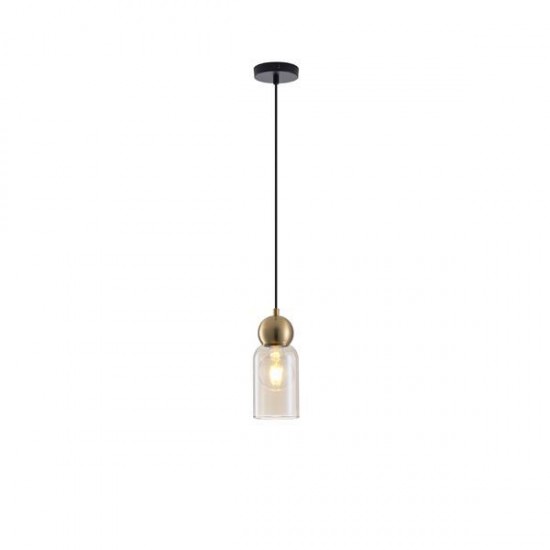 ΦΩΤΙΣΤΙΚΟ ΚΡΕΜΑΣΤΟ ΓΥΑΛΙ ΜΟΝΟΦΩΤΟ 1XE27 MAX 15W100x1270mm ΜΑΥΡΟ ARTE ILLUMINA AURELIA