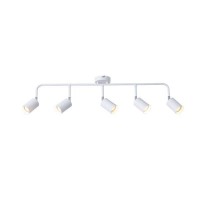ΣΠΟΤ ΜΕΤΑΛΛΙΚΟ 5ΦΩΤΟ 5XGU10 Max 7W  800X90X230mm ΛΕΥΚΟ  ARTE ILLUMINA OLYMP