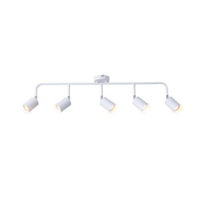 ΣΠΟΤ ΜΕΤΑΛΛΙΚΟ 5ΦΩΤΟ 5XGU10 Max 7W  800X90X230mm ΛΕΥΚΟ  ARTE ILLUMINA OLYMP