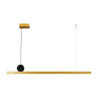 ΦΩΤΙΣΤΙΚΟ ΓΡΑΜΜΙΚΟ ΜΟΝΟΦΩΤΟ LED 25W ΜΑΥΡΟ L118*H13CM, 3 CCT ARTE ILLUMINA