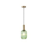 ΦΩΤΙΣΤΙΚΟ ΚΡΕΜΑΣΤΟ ΑΝΑΓΛΥΦΟ ΓΥΑΛΙ 1XΕ27 MAX 15W 130X200X1200mm ΠΡΑΣΙΝΟ ARTE ILLUMINA TOPAZ
