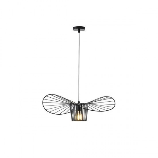 ΦΩΤΙΣΤΙΚΟ ΚΡΕΜΑΣΤΟ ΜΕΤΑΛΛΟ 1XE27  MAX 40W 600X600X1270mm ΜΑΥΡΟ ARTE ILLUMINA CAP