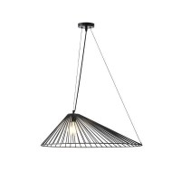 ΦΩΤΙΣΤΙΚΟ ΚΡΕΜΑΣΤΟ ΜΕΤΑΛΛΟ 1XE27  MAX 40W 600X390X1300Dmm ΜΑΥΡΟ ARTE ILLUMINA RAY