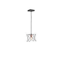 ΦΩΤΙΣΤΙΚΟ ΚΡΕΜΑΣΤΟ ΜΕΤΑΛΛΟ 1XE27  MAX 40W 175X175X1240mm  ΜΑΥΡΟ ARTE ILLUMINA BRAWCK