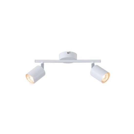 ΣΠΟΤ ΜΕΤΑΛΛΙΚΟ ΔΙΦΩΤΟ 2XGU10 Max 7W 300X80X155mm ΛΕΥΚΟ ARTE ILLUMINA OLYMP