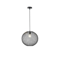 ΦΩΤΙΣΤΙΚΟ ΚΡΕΜΑΣΤΟ ΜΕΤΑΛΛΟ 1XE27  MAX 40W 250X250X1280mm ΜΑΥΡΟ ARTE ILLUMINA MESH