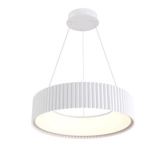 ΦΩΤΙΣΤΙΚΟ ΚΡΕΜΑΣΤΟ ΜΕΤΑΛΛΟ LED 30W 3000K 2262Lm ΛΕΥΚΟ Φ460mm ARTE ILLUMINA HALLO