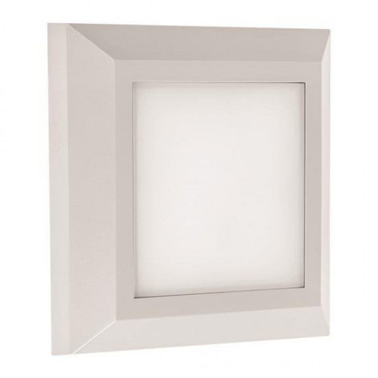 ΦΩΤΙΣΤΙΚΟ ΤΟΙΧΟΥ SLIM LED 3W IP65 230V 3000K 125X125mm ΛΕΥΚΟ PRO ARTE ILLUMINA