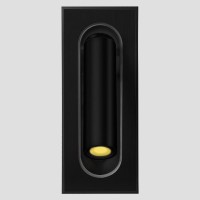 ΑΠΛΙΚΑ ΤΟΙΧΟΥ ΑΛΟΥΜΙΝΙΟΥ ΧΩΝΕΥΤΗ LED 3W 240Lm 85-265V Α170 ΜΑΥΡΗ ARTE ILLUMINA