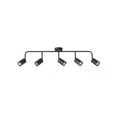 ΣΠΟΤ ΜΕΤΑΛΛΙΚΟ 5ΦΩΤΟ 5XGU10 Max 7W  800X90X230mm ΜΑΥΡΟ ARTE ILLUMINA OLYMP