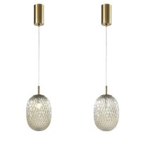 ΦΩΤΙΣΤΙΚΟ ΚΡΕΜΑΣΤΟ ΓΥΑΛΙ 1XE14 MAX 25W 150X230mm  ΚΟΝΙΑΚ ARTE ILLUMINA CANDY