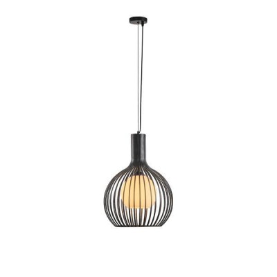 ΦΩΤΙΣΤΙΚΟ ΚΡΕΜΑΣΤΟ ΜΕΤΑΛΛΟ 1XE27  MAX 40W 340x340x1520mm MAΥΡΟ ARTE ILLUMINA AIRY