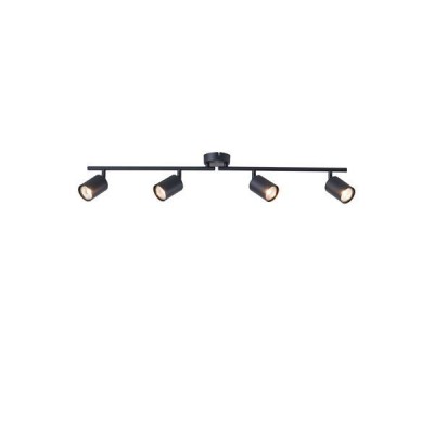 ΣΠΟΤ ΜΕΤΑΛΛΙΚΟ 4ΦΩΤΟ 4XGU10  Max 7W 790X80X165mm ΜΑΥΡΟ ARTE ILLUMINA OLYMP