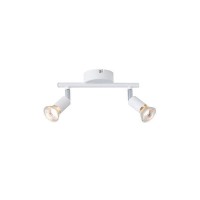 ΣΠΟΤ ΚΙΝΗΤΟ 2ΦΩΤΟ ΜΕΤΑΛΛΙΚΟ Max 7W 2XGU10 220X80X125mm ΛΕΥΚΟ  ARTE ILLUMINA VORRAS