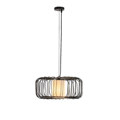 ΦΩΤΙΣΤΙΚΟ ΚΡΕΜΑΣΤΟ ΜΕΤΑΛΛΟ 1XE27  MAX 40W  340X340X1520mm ΜΑΥΡΟ ARTE ILLUMINA AIRY