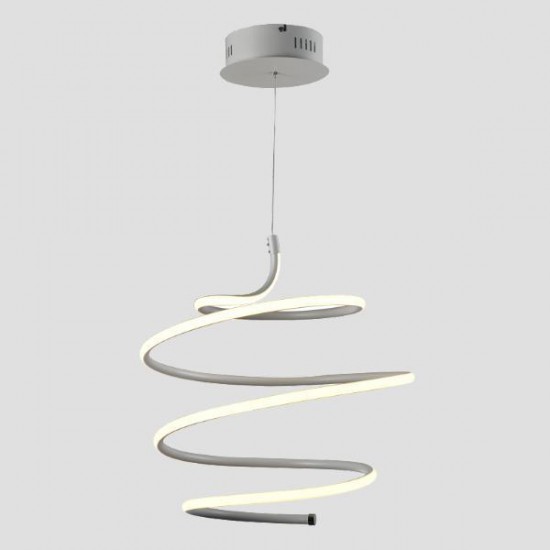 ΦΩΤΙΣΤΙΚΟ ΚΡΕΜΑΣΤΟ ΣΤΡΟΓΓΥΛΟ LED 60W 2000lm 3000K Φ430X1200 ΛΕΥΚΟ ARTE ILLUMINA SATURN